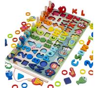 THINCAN Number & Jouet d'apprentissage des couleurs pour les tout-petits de 2 à 5 ans Garçons préscolaires et filles Couleurs assorties Jouet éducatif pour bébé