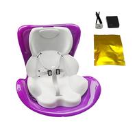 THINCAN Organisateurs de ventilation de voiture en plastique pour petits jouets en peluche disposent d'une ceinture de sécurité réglable et d'un clip désodorisant intégré pour siège de voiture