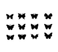 THINCAN Papillon Scratch Peinture Papier pour Enfants Peinture Arc-en-ciel Croquis Marque-page Bricolage Images à gratter 48 pièces