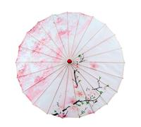 THINCAN Parasole oriental élégant avec cadre en bambou Parapluie en papier huilé pour mariage, b, taille unique
