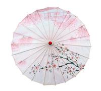 THINCAN Parasole oriental élégant avec cadre en bambou Parapluie en papier huilé pour mariage, j, taille unique
