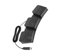 THINCAN Pédale de pied USB à 3 touches - Clavier programmable - Commandes de souris pour Gaming Factory - Fonctionnement à la machine - Clavier réglable - Pédale d'action