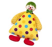 THINCAN Peluche clown câlin coussin rembourré pour décorations de maternelle éducation préscolaire et développement sensoriel poupée doudou en peluche douce pour enfants