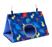 THINCAN Pet Bird House Nid suspendu en peluche avec trou Perroquets Abri Cockatiel Lit chaud Hamac Petits oiseaux Jouet d'hiver Protection contre le vent Frettile Reptiles