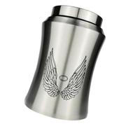 THINCAN Petite crémation Porte-cendres en acier inoxydable Monuments Citrouille Cendres Urne funéraire Urne pour animaux de compagnie Sécurité Sécurité extérieure Ennemi des animaux de compagnie