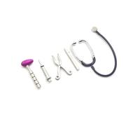 THINCAN Petits outils de médecin réalistes Ensemble de 5 accessoires pour l'environnement de poupée de 30,5 cm Accessoires pour la scène du stéthoscope