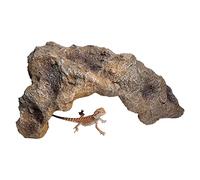 THINCAN Pierre reptile Cachette Décoration Habitat Résine Non Toxique Grotte Réaliste pour Sacs Animaux de Compagnie Petits Amphibiens Araignées Iguane