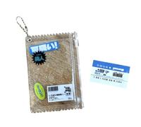 THINCAN Pochette à fermeture éclair en PVC transparent à la mode charme élégant organisateur de cartes photo porte-clés étui de protection portable pour carte photo
