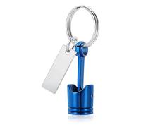THINCAN Porte-clés à thème du cylindre moteur Mémorial Stockage des cendres pour animaux de compagnie Mécanique Métal pour Souvenir PET Facile à ouvrir Memorial Keyring Urne