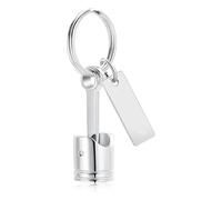 THINCAN Porte-clés à thème du cylindre moteur Mémorial Stockage des cendres pour animaux de compagnie Mécanique Métal pour Souvenir PET Facile à ouvrir Memorial Keyring Urne