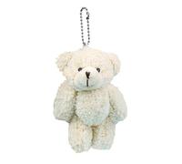THINCAN Porte-clés en peluche - Ours en peluche - Dessin animé - Jouet pour fille - Sac à dos - Pendentif d'anniversaire - Cadeau pour enfants - Chat