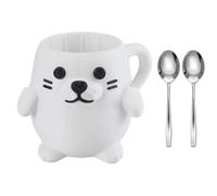 THINCAN Porte-gobelet de traitement isolé avec surprise Snacks Plateau en forme d'animal Organisateurs de dessert pour les amateurs de glace Support de glace pour la maison