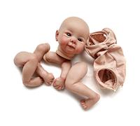 THINCAN Poupées mignonnes non peintes réalistes faites à la main pour nouveau-né modèle rire renaissance