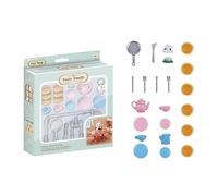 THINCAN Prope Kitchen Toy Playhouse Toy Breakfast Toy Cooking Toy Muffin Jouet pour tout-petits Jouet alimentaire Table Jouets Jouets