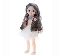 THINCAN Proped Play Princesse pour les petites filles Ouvrir les yeux Fait à la main Peau blanche Fille dans Mannequin pour les collectionneurs d'enfants Poupée de sommeil