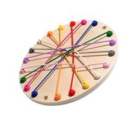 THINCAN Puzzle en bois défi jouet en corde pour enfants et famille Favorise la pensée logique et les interactions sociales Jeu de teaser au cerveau