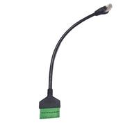 THINCAN Rallonge de câble Ethernet RJ45 moulé en PVC avec bornes à vis à 8 broches, adaptateur de réseau pour le réseau