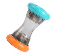 THINCAN Récompense Chien Traité Jouet Haltère Fuite Nourriture Puzzle à Mâcher Jouet à Mâcher pour Alimentation Lente Mouvement Mental