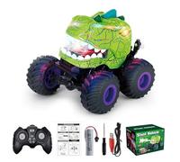 THINCAN REPRUPS FINDENT Stont Jouet de voiture avec télécommande Jouet dinosaure avec oscillation du corps Clignotant LED Jouet pour tous les âges