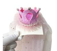 THINCAN Robe de bal de fin d'année pour princesse Queen Tiaras avec voile Anniversaire Dress Up Photo Accessoires élégants Accessoires de costume de princesse