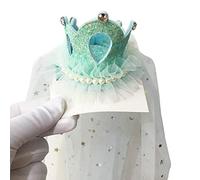 THINCAN Robe de bal de fin d'année pour princesse Queen Tiaras avec voile Anniversaire Dress Up Photo Accessoires élégants Accessoires de costume de princesse