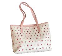 THINCAN Sac à bandoulière élégant en cuir synthétique avec arcs décoratifs Satchel Grande capacité Sac sous les bras pour les trajets et les voyages de loisirs Grande capacité Sac à main, Version Love