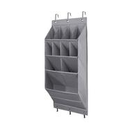 THINCAN Sac à chaussures Sac suspendu derrière la porte Sac à chaussures mural Chambre à coucher Petit vent multicouche Le sac de rangement en tissu Oxford Terminer