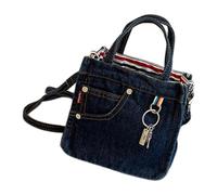 THINCAN Sac pour femme Lavage Vieux Denim Messenger Sac Tendance Épaule Rétro Sac à Main Tout Correspondance Crossbody Rétro Épaule pour Femmes Quotidien Haut, b