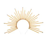 THINCAN Serre-tête déesse de Notre Dames avec cinq étoiles - Bandeau de sorcière drôle et exagéré - Couronne roman excessive - Halloween