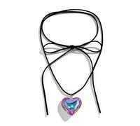 THINCAN Simple Coeur Amour Collier Esthétique Mode Simple Clavicule Chaîne Femmes Filles Mariage Bijoux Fête Anniversaire Cadeau