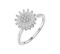 THINCAN Spinner en relief réglable design ouvert bijou pour femme argent 925 or cadeau réglable pour femme, comme décrit