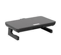 THINCAN Support de mensuel pliable - Hauteur réglable - Avec tiroirs de mémoire - Rembourrage en silicone pour ordinateur portable