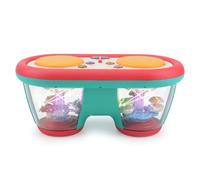 THINCAN Tambour électronique pour bébé - Projecteur rotatif LED - Avec berceuse - Coordination des yeux - Cadeau pour enfants