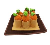 THINCAN Tapis pour animaux de compagnie - Puzzle interactif en peluche - Jouet couineur - Réduit l'ennui