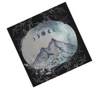 THINCAN Tarot Nappe Autel Tissu Moon Mountain Astrologie Nappe Cartes de Dieu Cartes Tapisserie Décoration Murale