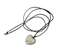 THINCAN Tendance de la mode Niche Amour Pendentif Colarbone Chaîne Tempérament Simple Froid Réglable Corde Noire Collier Amour Pendentif Collier pour Femmes