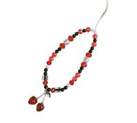 THINCAN Tendance en forme de cerises Perles Téléphone Charme Pendentif Accessoire Portable Pour Parties Fournitures Décoration et Tenue de Loisirs