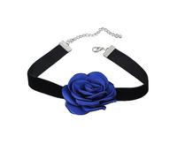 THINCAN Tissu Grosses fleurs Chaîne de fusion arrière et pull d'hiver Collocation Chaîne de cou délicate
