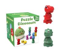 THINCAN Trieur 2 en 1 - Jouet éducatif - Bloc dinosaure pour bébé - Développement du cerveau - Motricité fine - Jouet d'activité