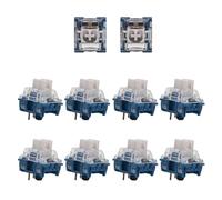 THINCAN TTCs Silents Bleus Blanc V2V3 Commutateur 3 broches Tactile Silents Pour Claviers Mécaniques Mute 2 Axe à Ressort Plaqué Or TTCS Interrupteur d'allaitement