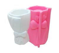 THINCAN Vase en silicone époxy - Moule en silicone pour vase à fleurs - Décoration en plâtre - Moule à démoulage simple pour décoration faite à la main