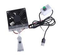 THINCAN Ventilateur de refroidissement étanche pour aquarium Réservoir de poissons d'eau Réservoir de corail Réduire la température Le ventilateur de refroidissement du système