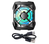 THINCAN Ventilateur de refroidissement pour téléphone avec effet de lumière bleue 3 vitesses Refroidisseur réglable avec ventilateur de refroidissement à faible bruit Radiateur magnétique Portable
