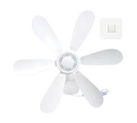 THINCAN Ventilateur mural alimenté par USB 40,6 cm avec réglage pour voiture, chambre à coucher, cuisine, bureau, garage, silencieux, voiture, chambre à coucher