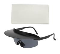 THINCAN Visière fixée aux lunettes de soleil ombre coupe-vent avec lunettes de soleil de vélo, Cadre noir et fil gris, taille unique