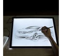 THINFAR A3 Table Lumineuse, Tablette Lumineuse A3 pour Dessin, Table Lumineuse LED, Bouton tactile, Luminosité à 3 Niveaux avec Escalier