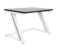 THINFAR Étagère Stable en Bois pour Four à Micro-Ondes avec Crochets, Support Micro Onde à 2 Niveaux (57 * 38 * 38cm -Z,Blanche + Noyer Noir)