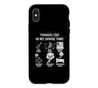 Thing I Do in My Spare Time : Amateur de Guitare, Amateur de Guitare Coque pour iPhone X/XS