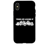 Things are Looking Up - Motif Monstre Mignon et Amusant pour Halloween Coque pour iPhone X/XS