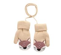 Things for Babies Kids Rope Finger Printed Kids Full Knit Gloves Baby Care (Kaki, taille unique)